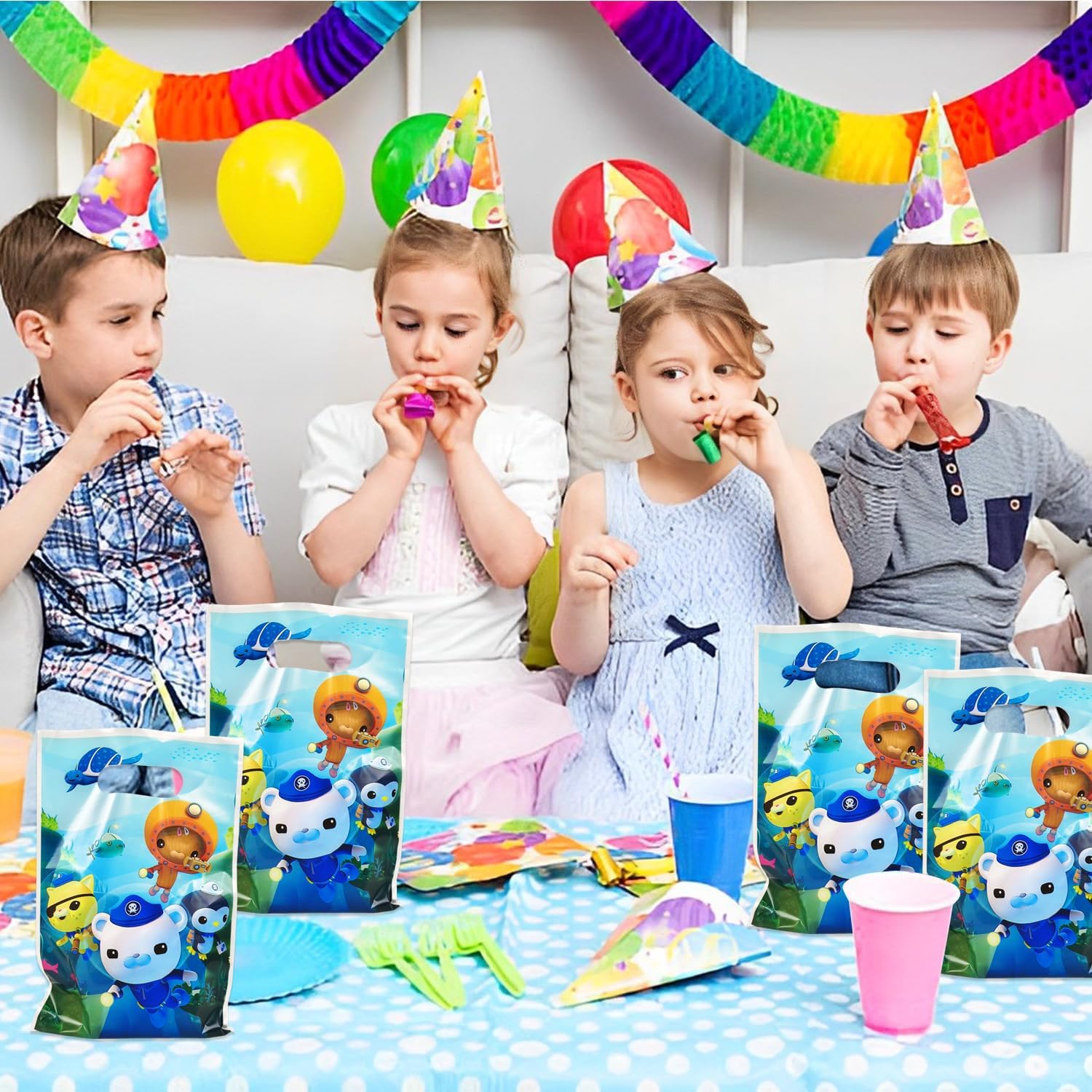 Autrpoweo 30Pcs Octo Party Gift Bags