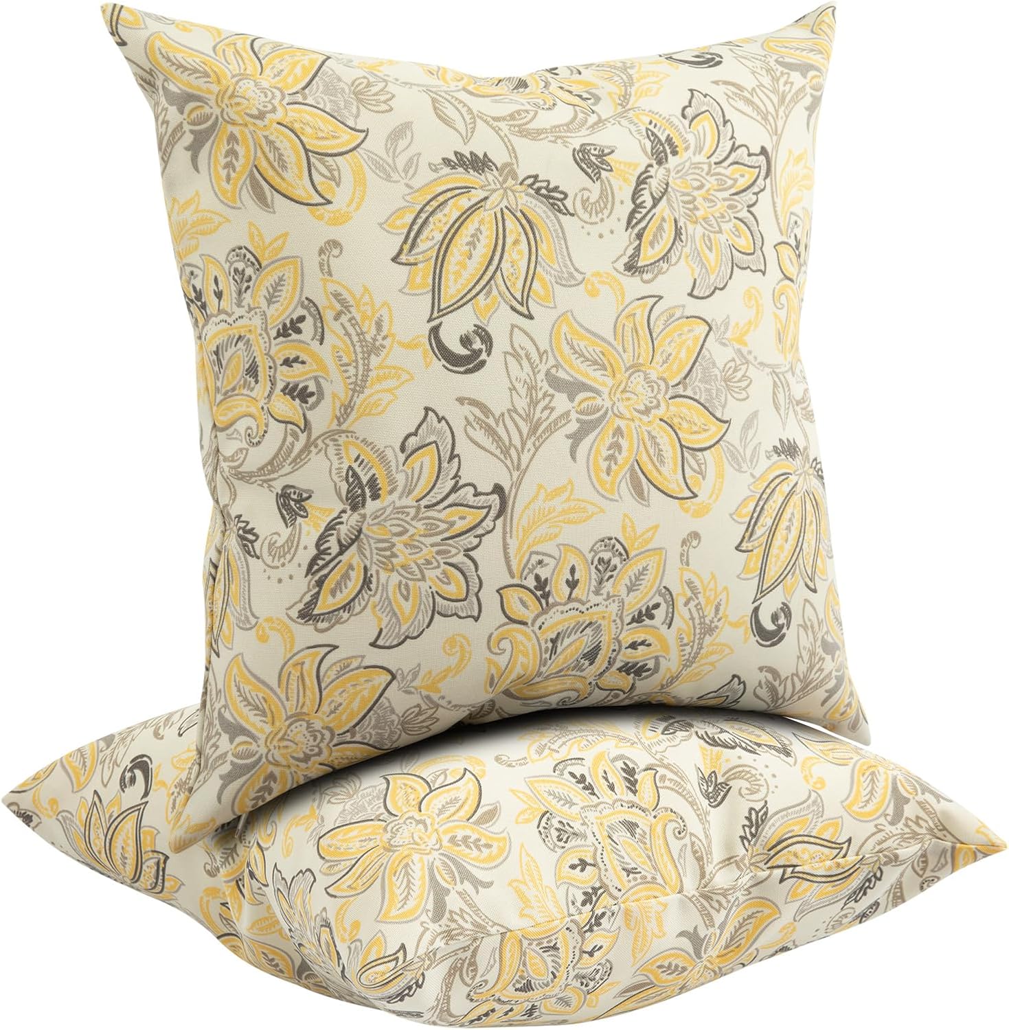 Funhome Outdoor Throw Pillows Set of 2 Waterproof 18x18 Inch