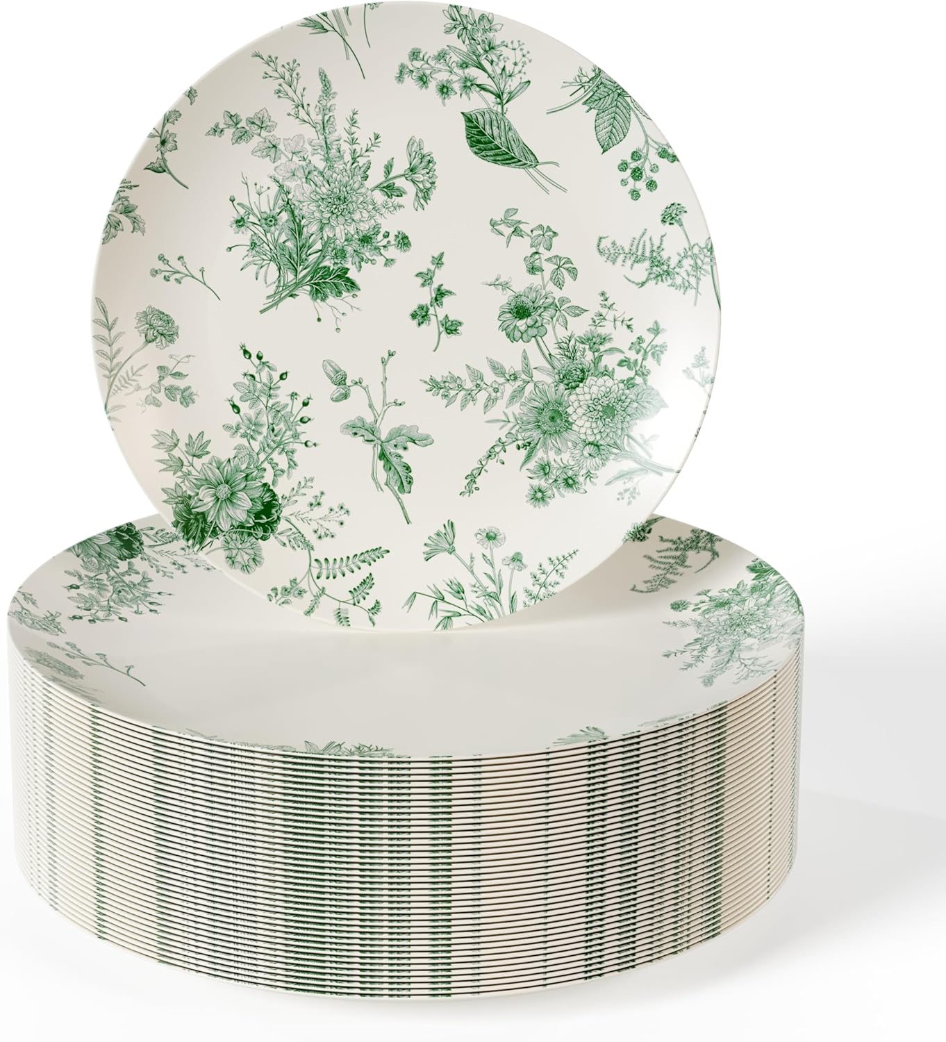 Trendables 80 Piece Plastic Disposable Plates Set