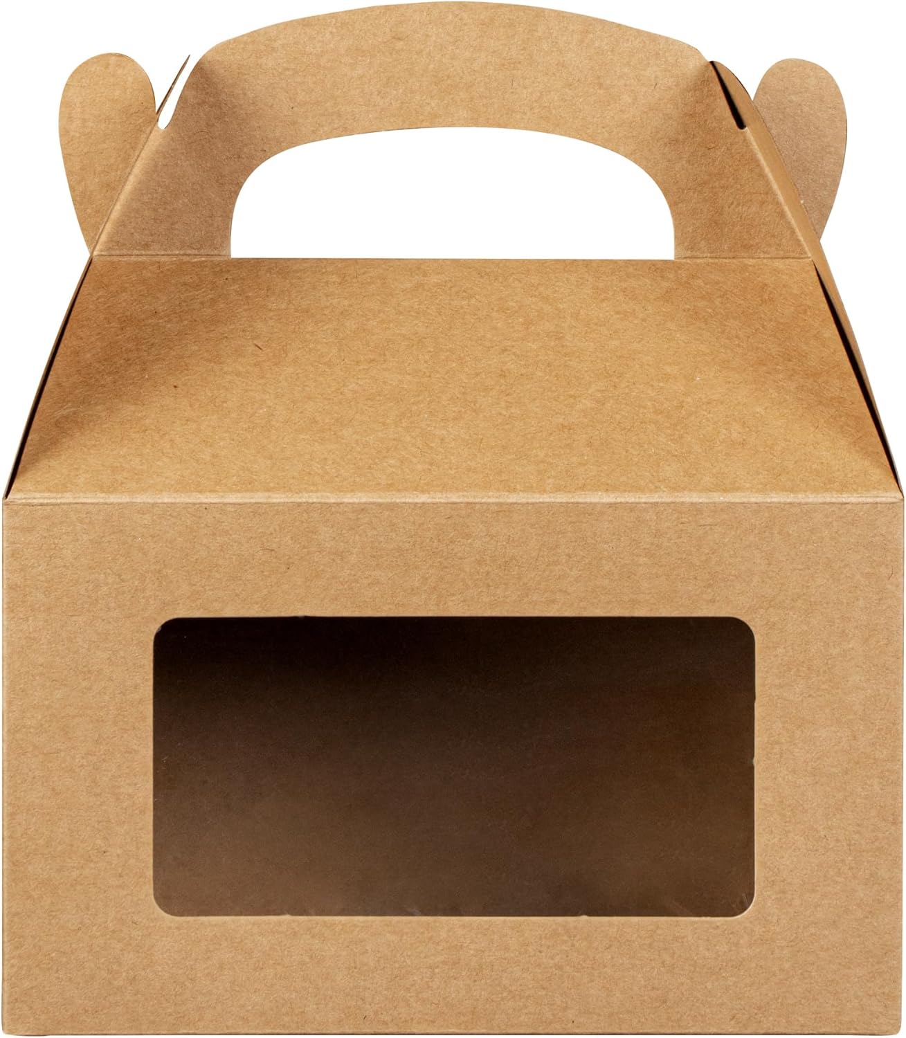 Restaurantware Bio Tek Gable Boxes 6x35x35 Inch Clear PET Window Gift Boxes