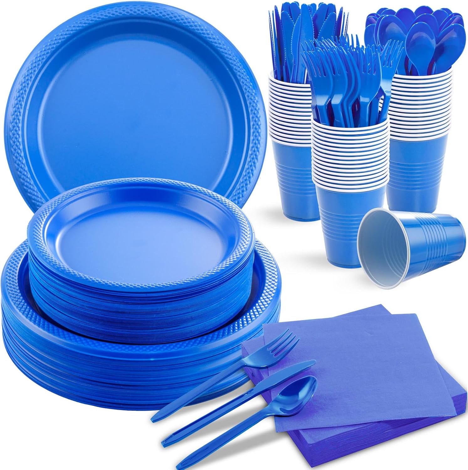 LUODA MirthMood 350 Piece Blue Party Set