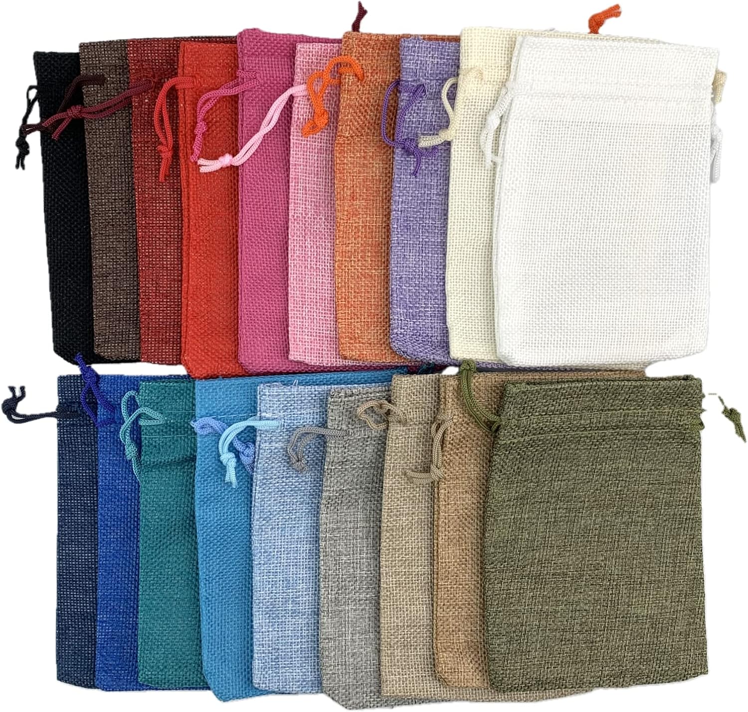 Palmhomee 20 Pack Burlap Gift Bags with Drawstring