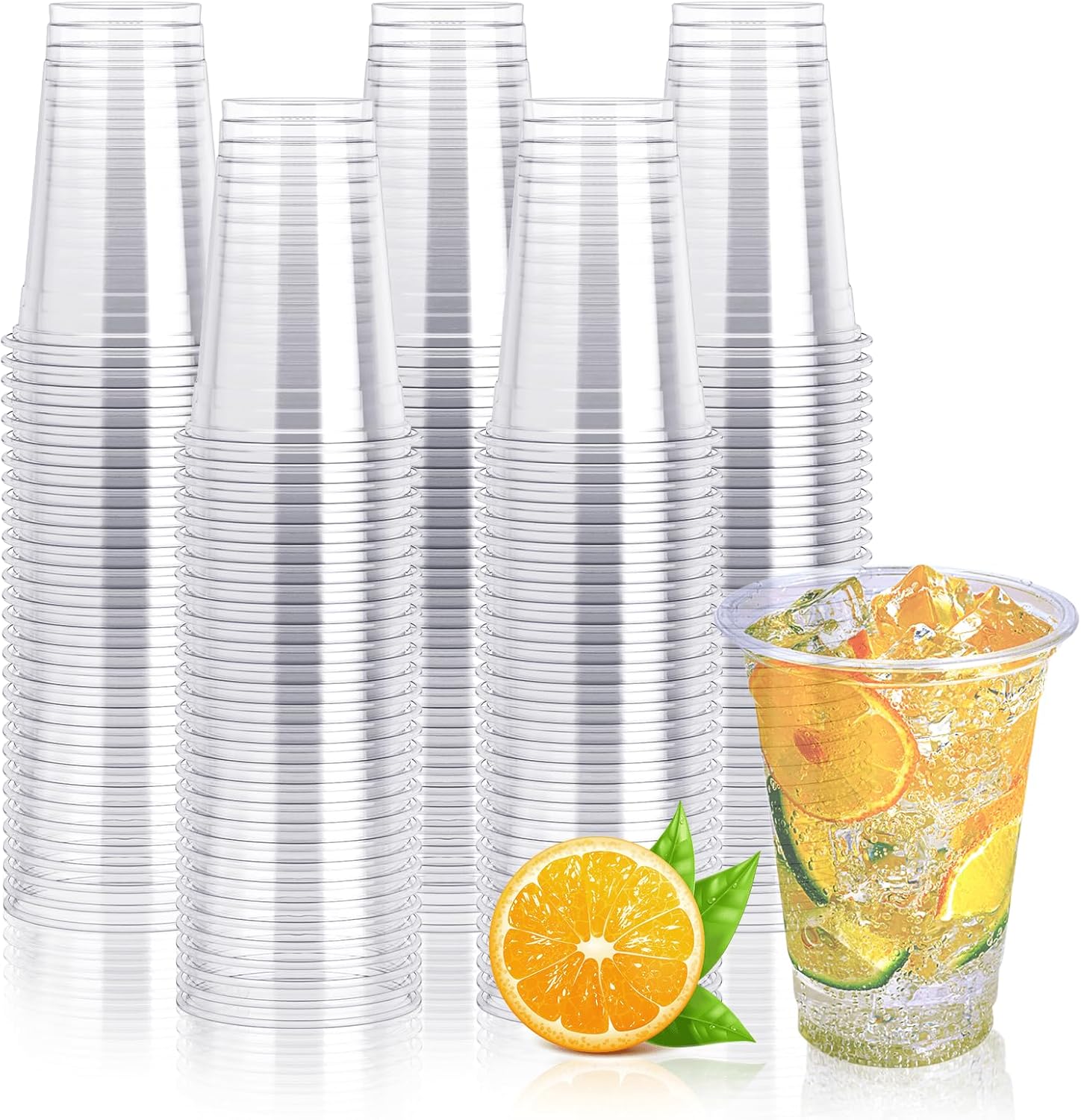 Lilymicky 300 Pack 10 oz Clear Plastic Cups
