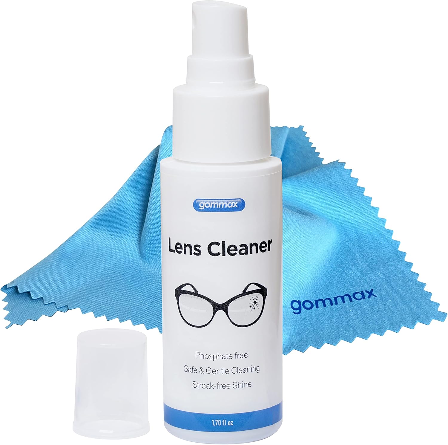 Gommax Lens Cleaner Kit with Microfiber Cloth and Spray