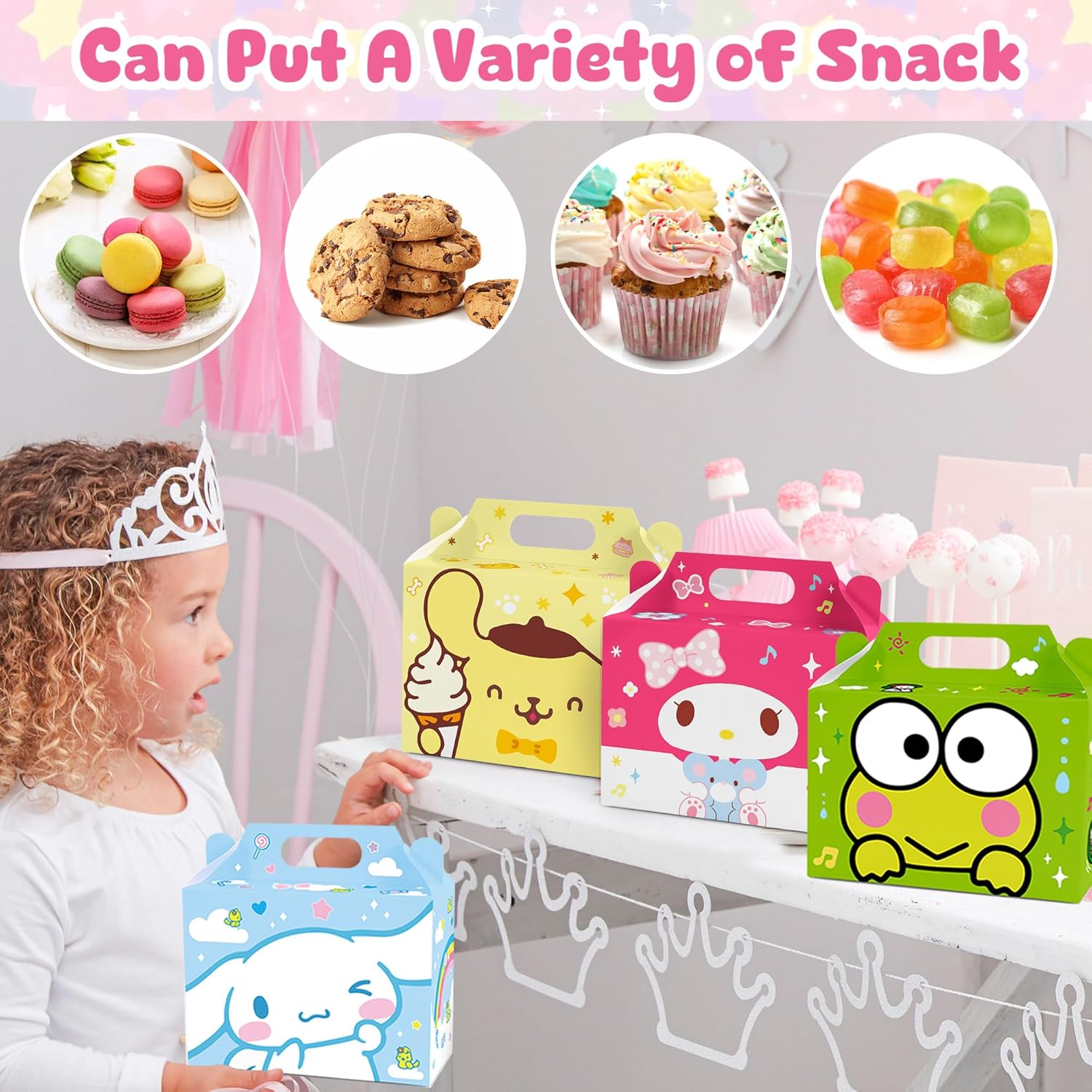 24PCS Cute Cartoon Theme Gift Boxes for Parties