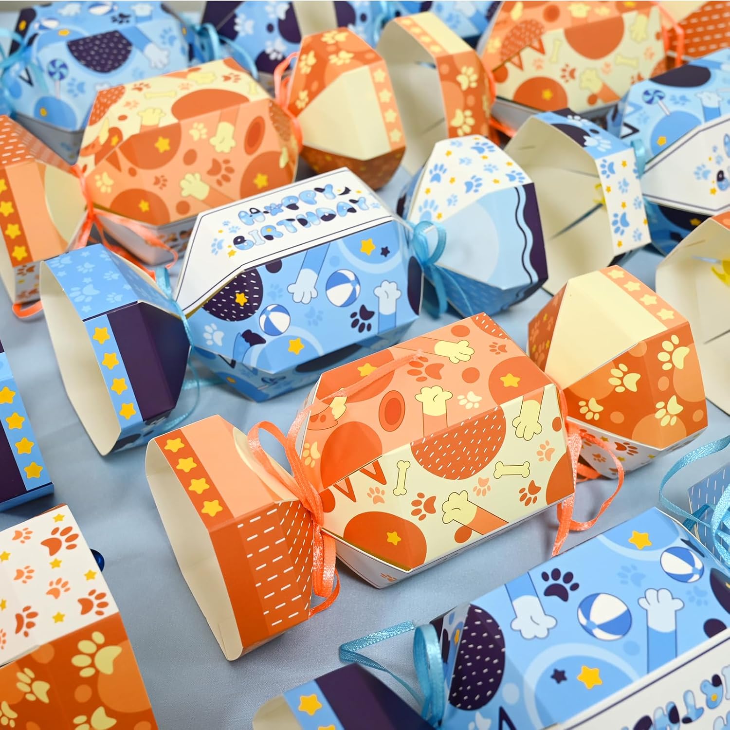 LOLStar Blue Dog Themed Candy Bags 12 Pcs