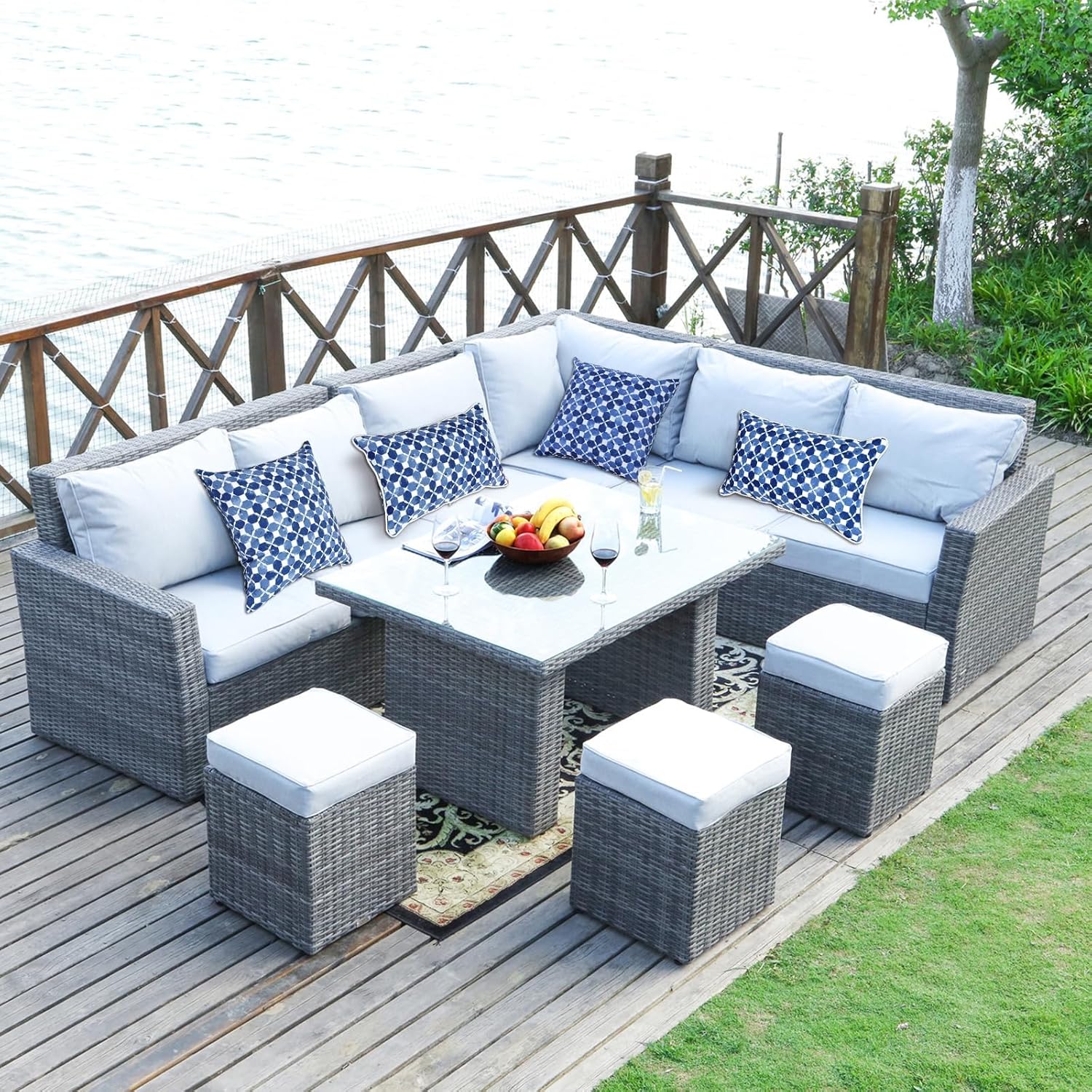 XXPILOS Outdoor Throw Pillows Set of 2 with Insert