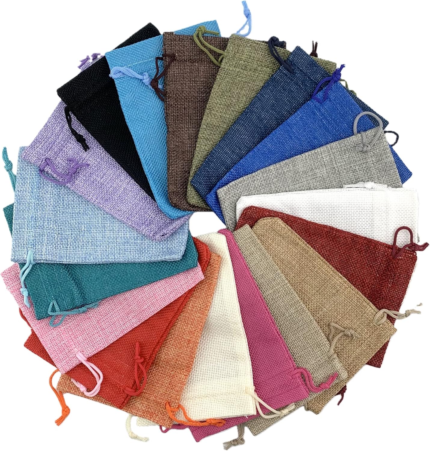 Palmhomee 20 Pack Burlap Gift Bags with Drawstring