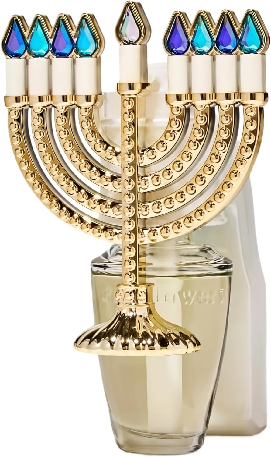 Elegant Menorah Nightlight Wall Flower Fragrance Plug