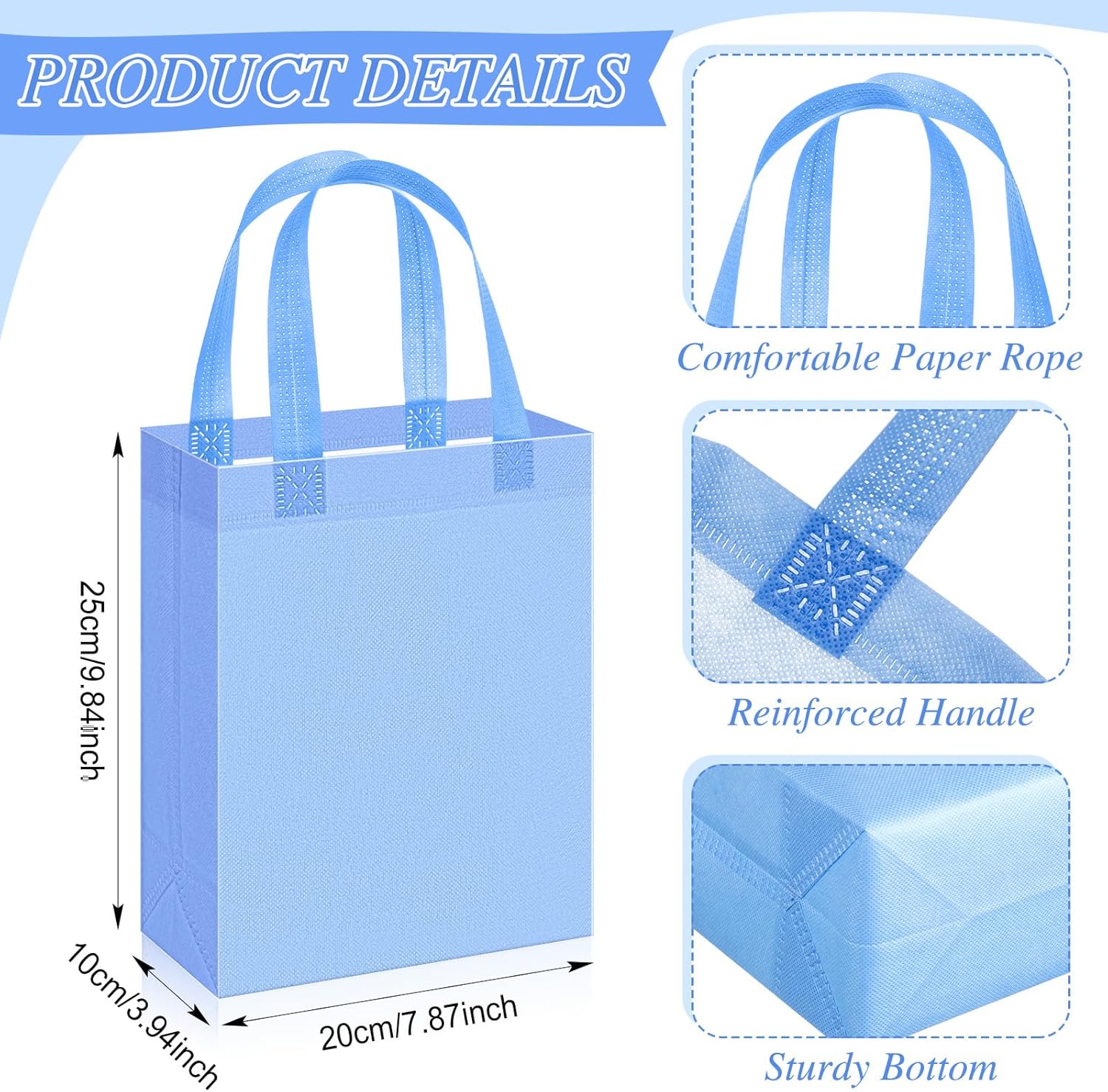 Sunnymove 36 Pcs Pastel Gift Bags with Handles
