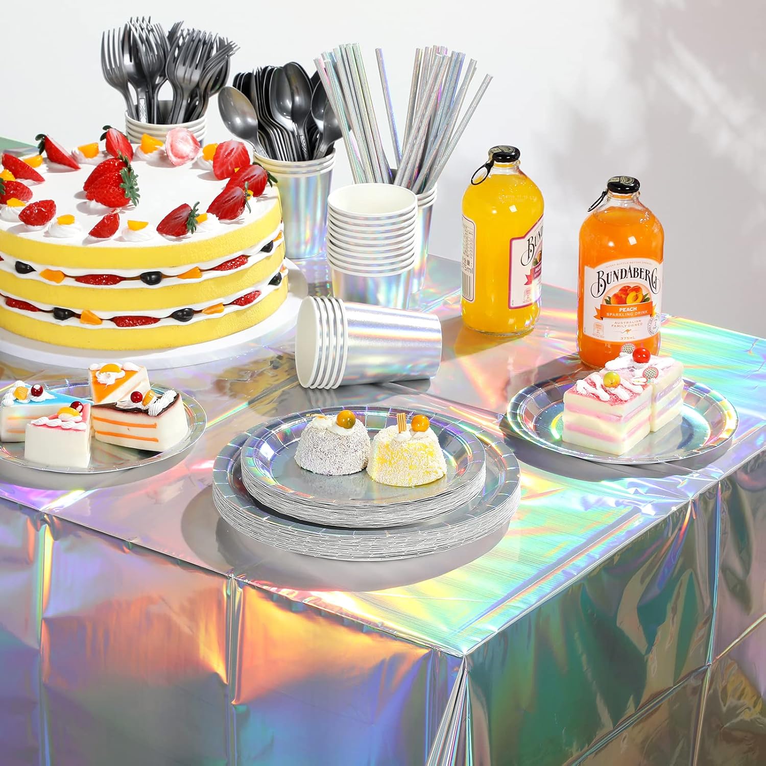 Iridescent Party Supplies Decorations Set for 25 Guests