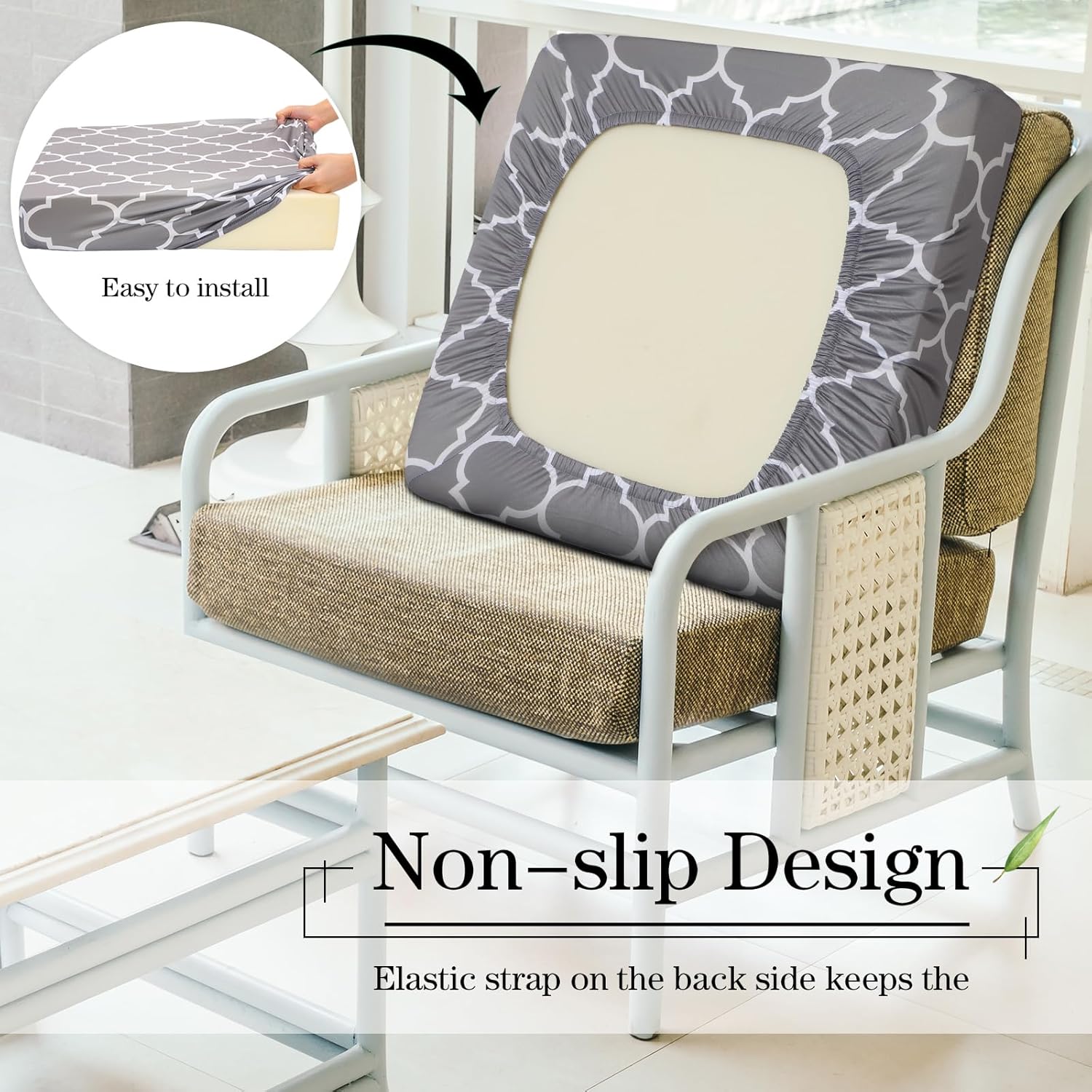 Newwiee 12 Pcs Elastic Sofa Cushion Covers