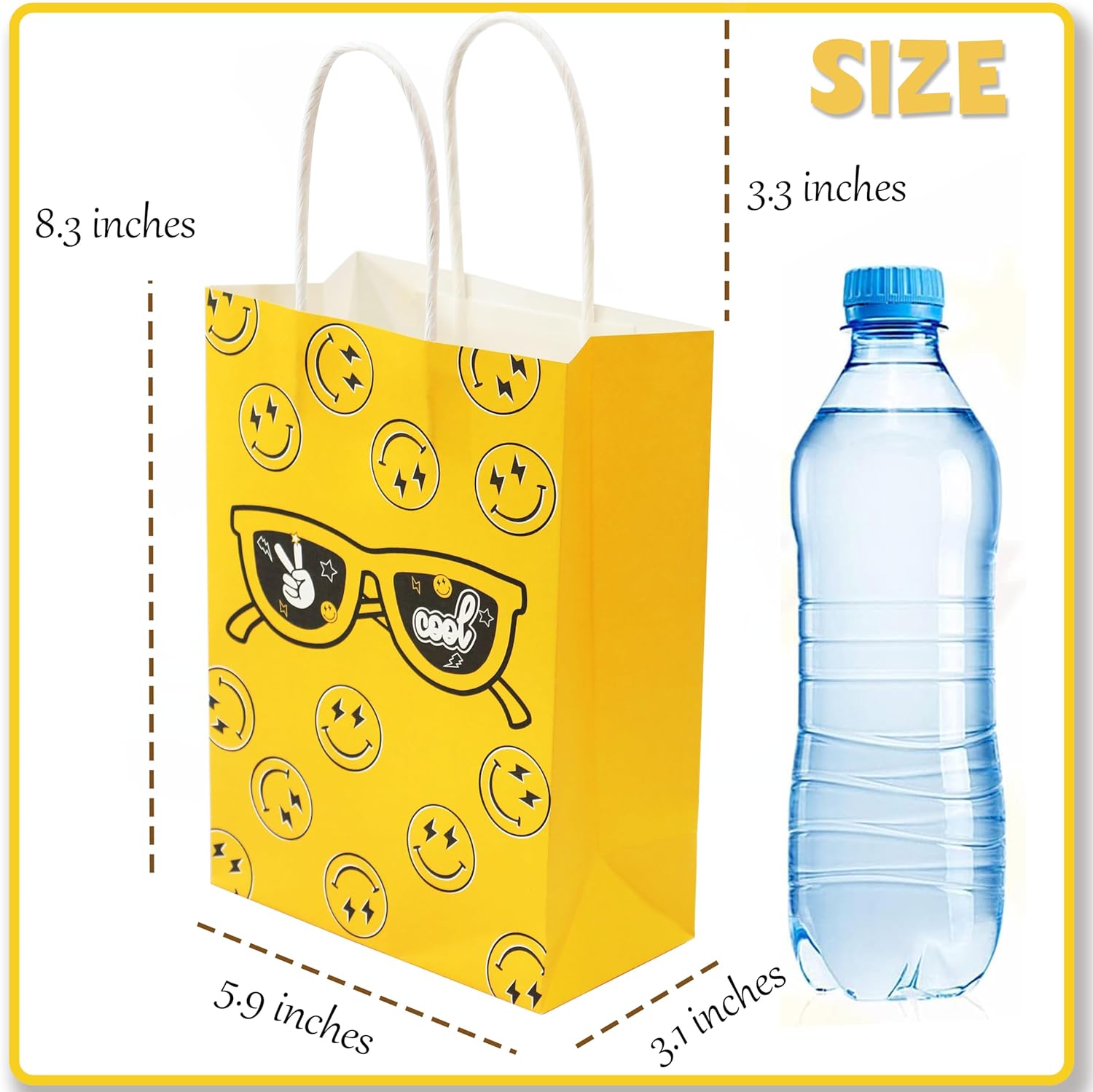 WCOSAM Two Cool Dude Party Favor Gift Bags 16 PCS