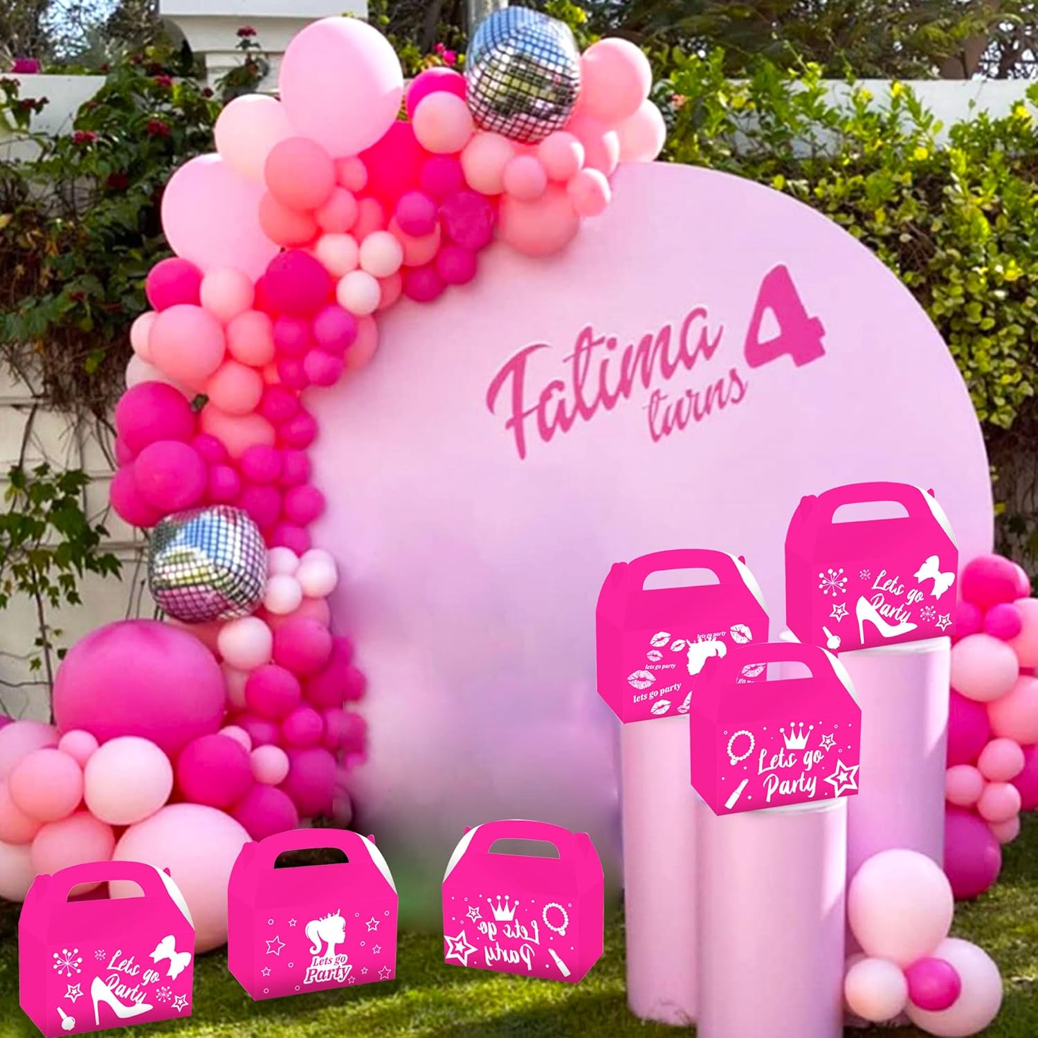 JeVenis Pink Candy Boxes Party Supplies