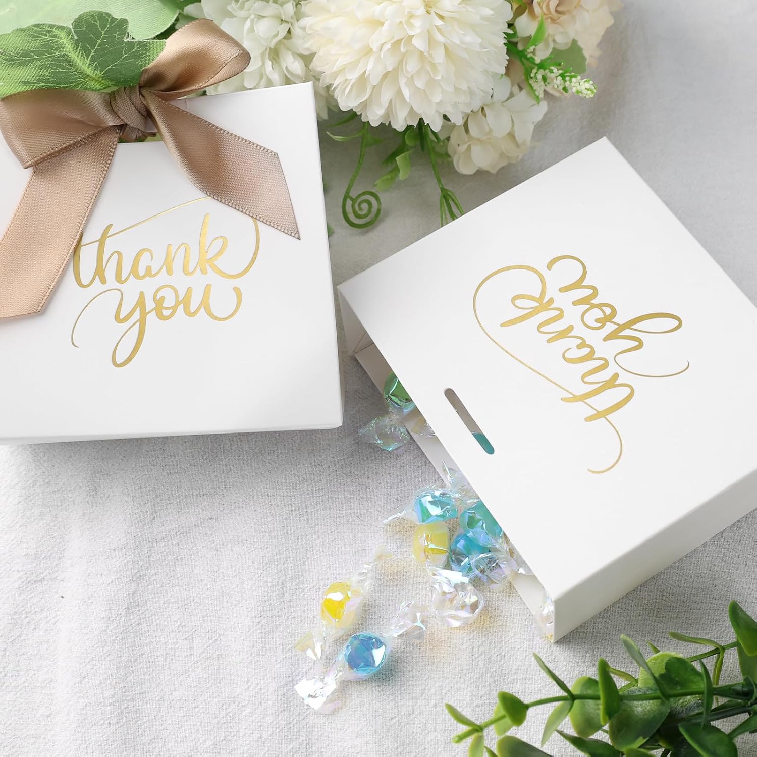 VGOODALL 24PCS Thank You Gift Bags with Bow