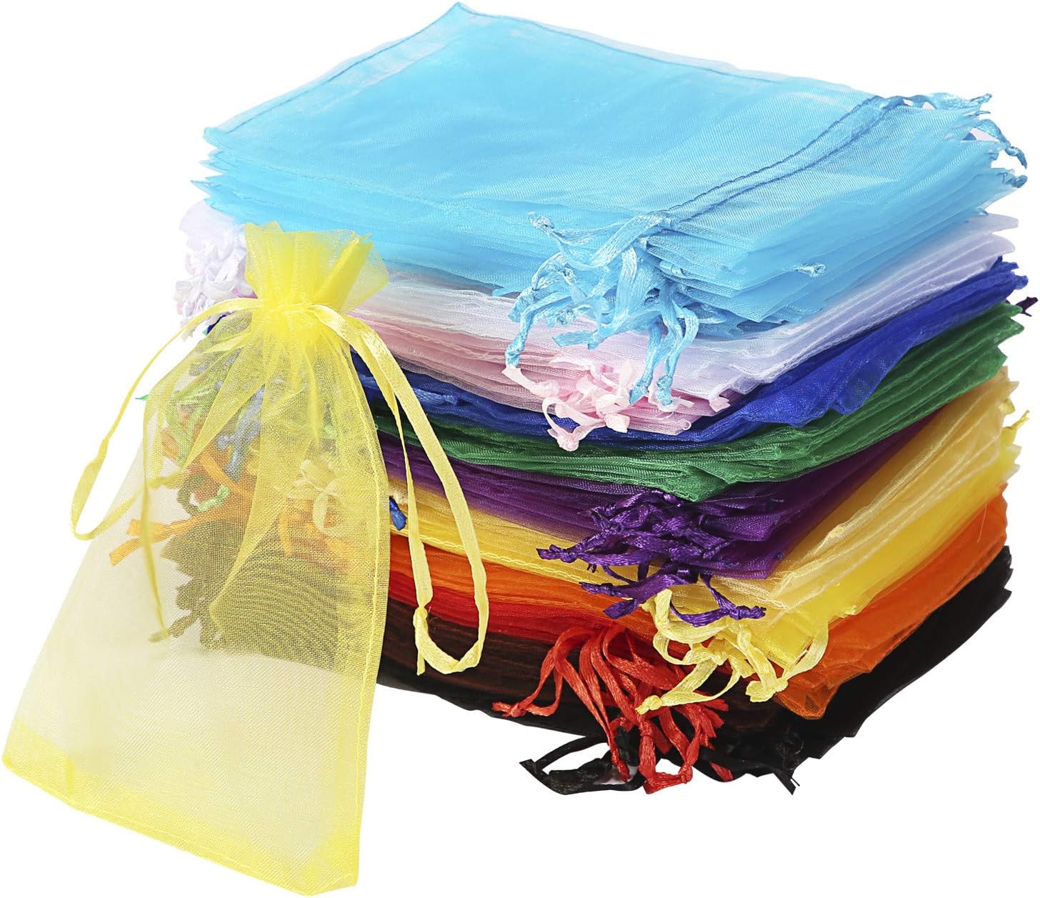 Bouraw 120pcs Organza Bags 4x6 Inches Drawstring Gift Wrapping