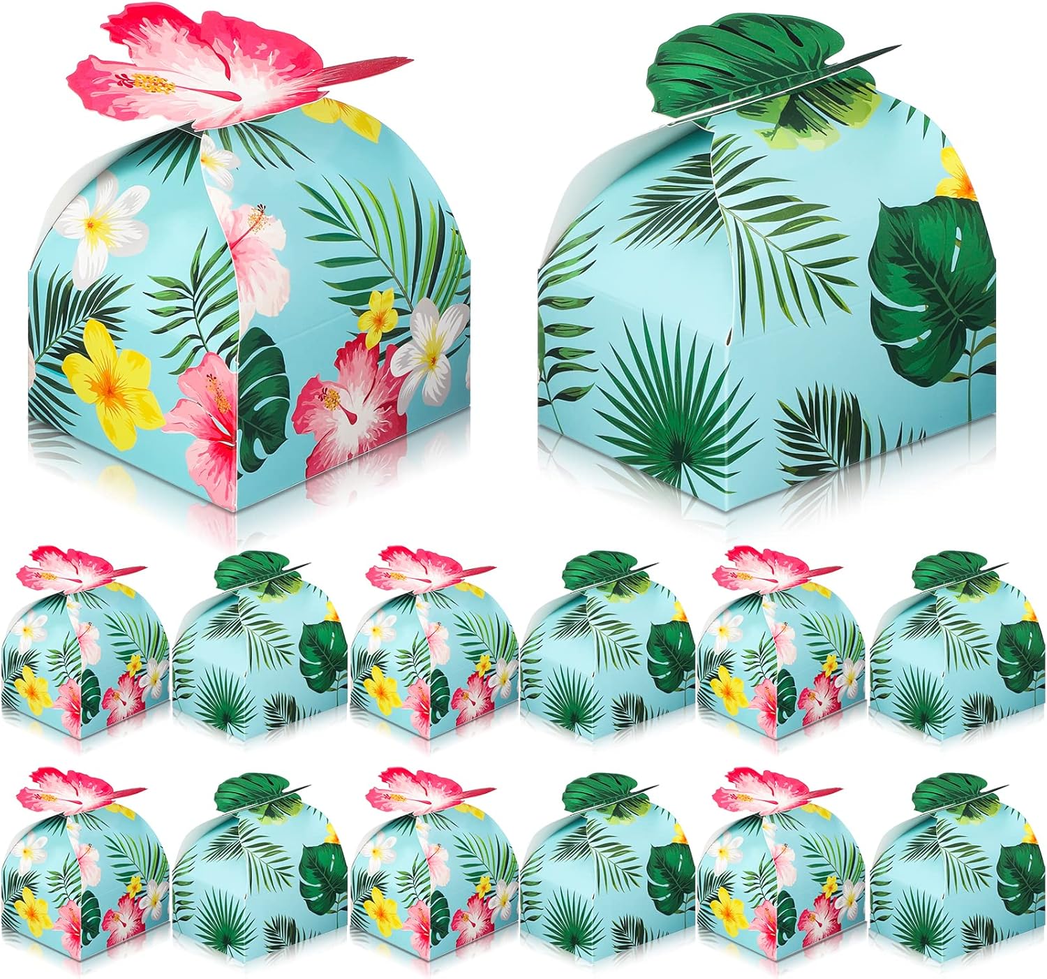 Gerrii 36 Pack Tropical Gift Boxes Luau Party Favors