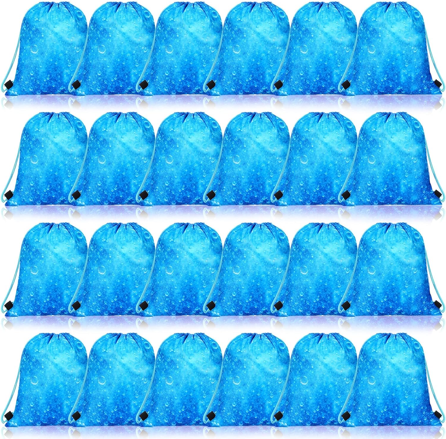 Funtery 24 Pcs Ocean Wave Drawstring Gift Bags