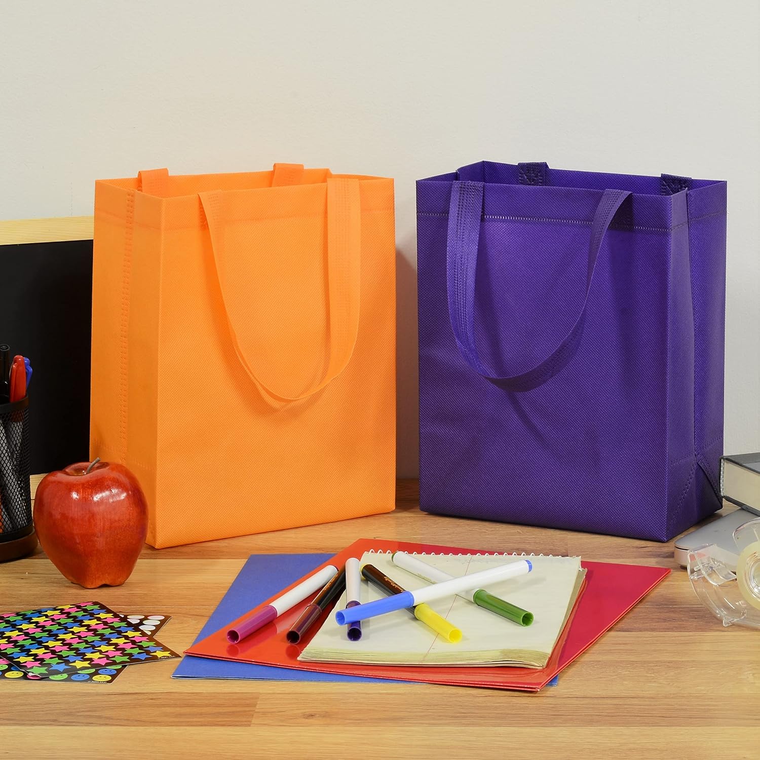 ZENPAC Small Reusable Gift Bags with Handles - 12 Pack