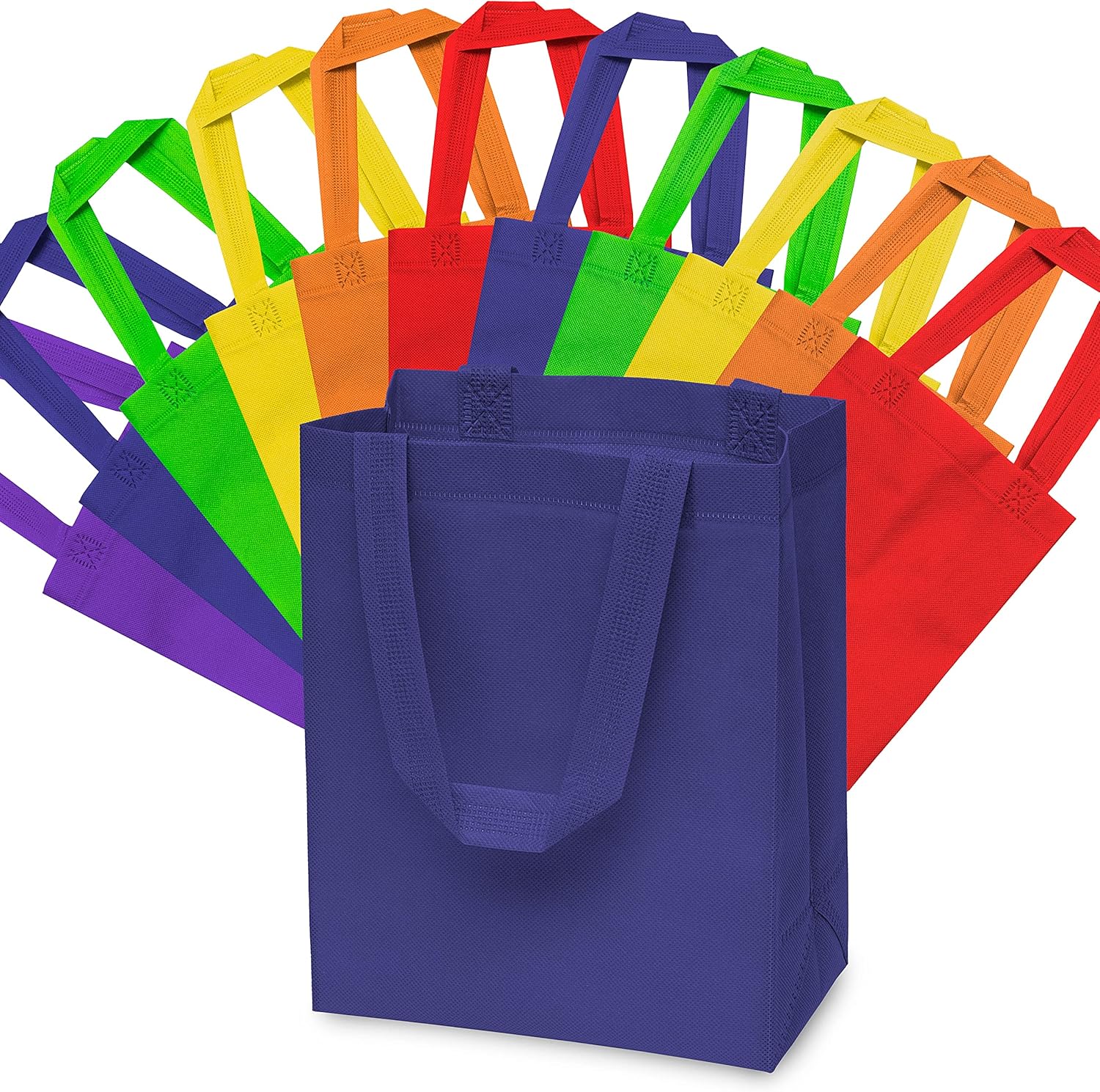 ZENPAC Small Reusable Gift Bags with Handles - 12 Pack