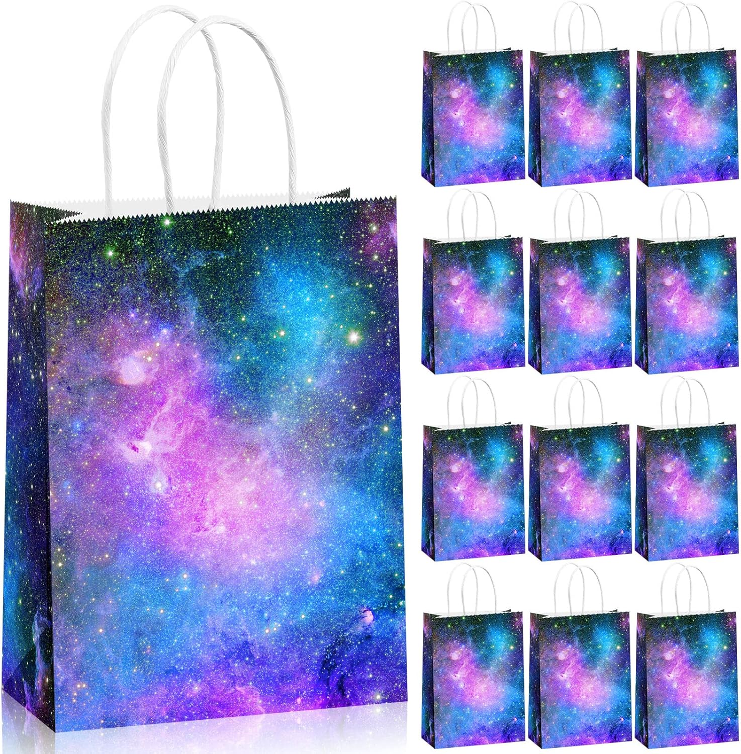 16 Pcs Galaxy Party Bags for Space Themed Events